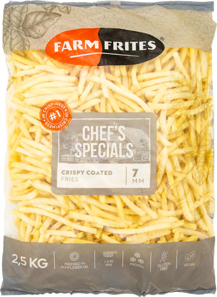 

Картофель фри Farm Frites в панировке 2.5кг