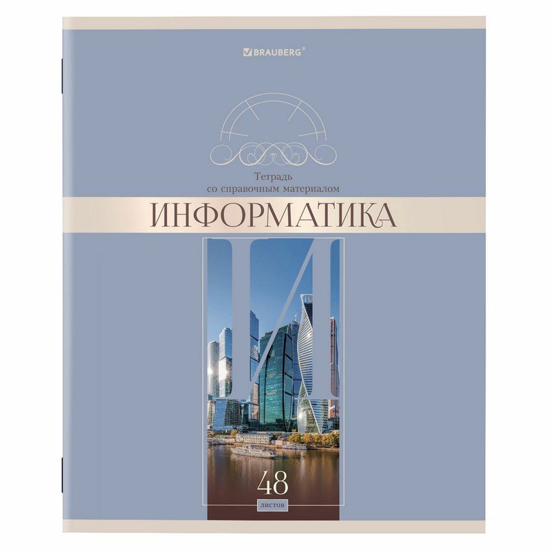 

Тетрадь предметная DELIGHT 48 л., ИНФОРМАТИКА, клетка, BRAUBERG, 404574