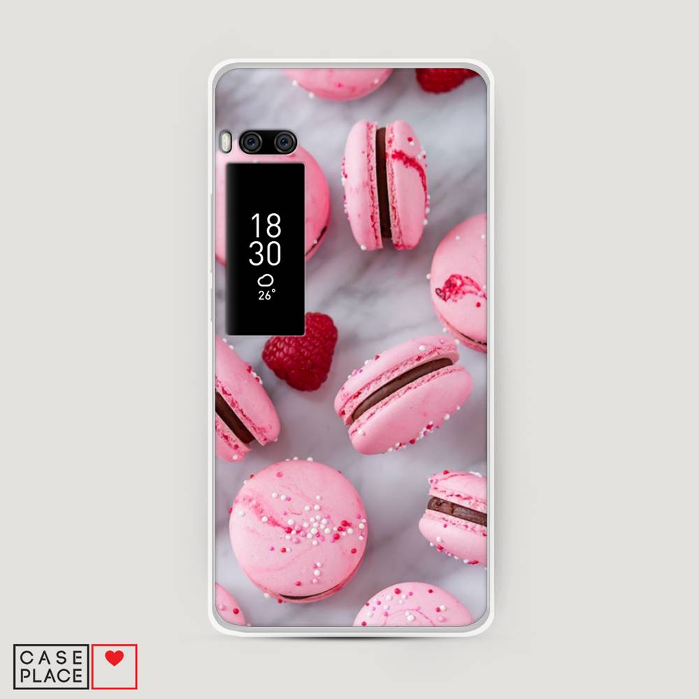

Чехол Awog на Meizu Pro 7 Plus "Макарони с малиной", Серый;розовый, 71950-10