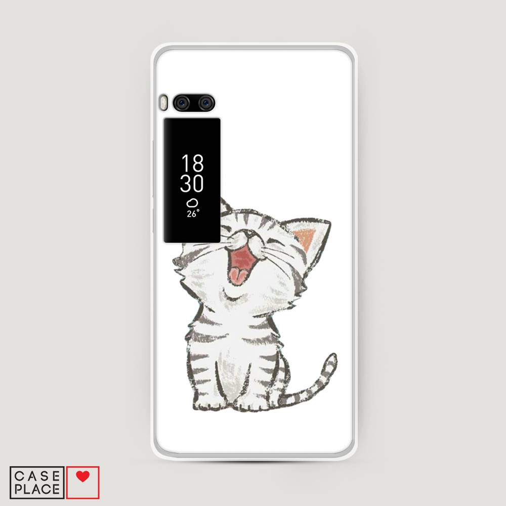 

Чехол Awog на Meizu Pro 7 Plus "Котенок рисованный", Серый;белый, 71950-1
