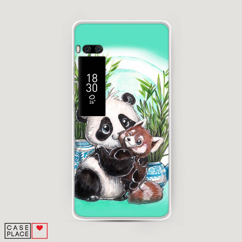 

Чехол Awog на Meizu Pro 7 Plus "Друзья зверята", Голубой;белый;черный, 71950-2