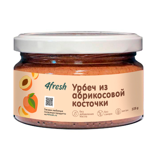 

Урбеч 4fresh из абрикосовой косточки, 225г