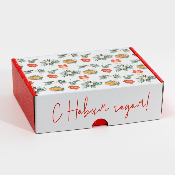 

Коробка складная Дарите Счастье Хюгге 30,7 х 22 х 9,5 см, Белый