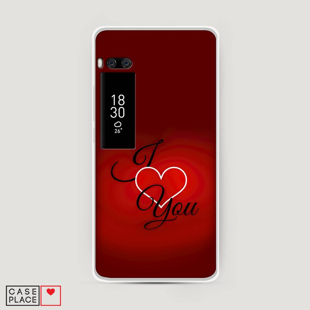 

Чехол Awog на Meizu Pro 7 Plus "I love you 3", Красный;черный, 71950-6