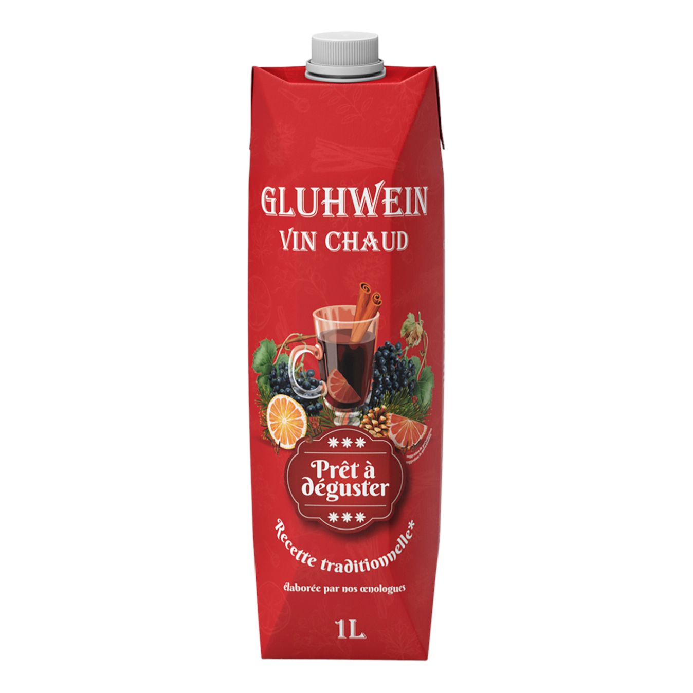 

Виноградосодержащий напиток Gluhwein Vin Chaud Глинтвейн красный сладкий 1 л Россия