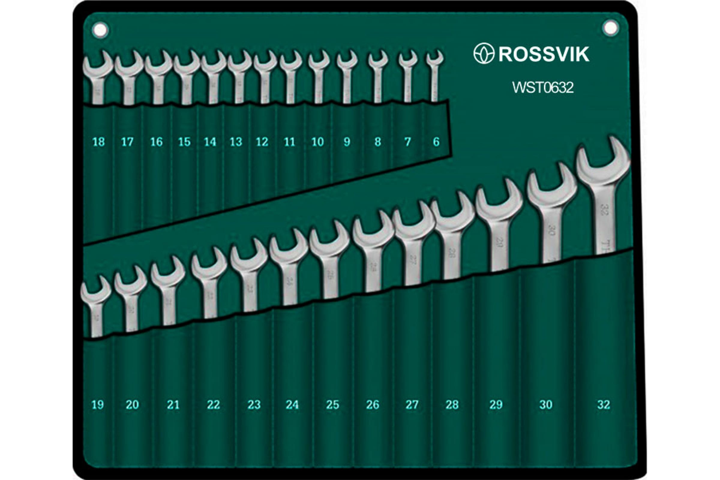 ROSSVIK Набор ключей комбинированных 6-32мм, 26шт WST0632