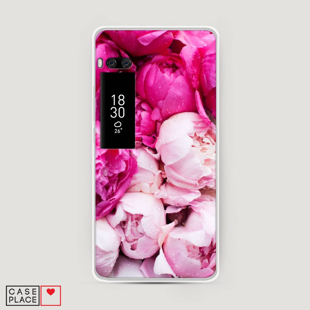фото Чехол awog "пионы розово-белые" для meizu pro 7 plus