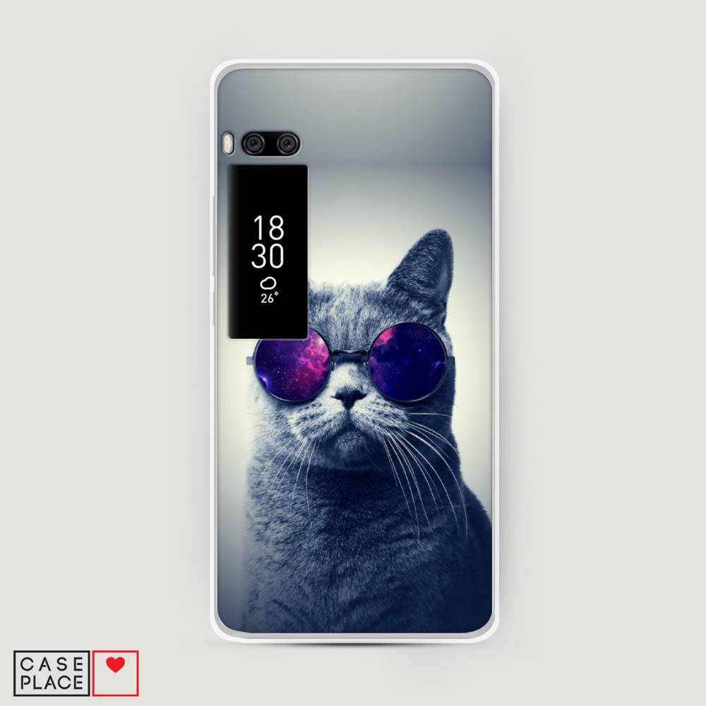 

Чехол Awog на Meizu Pro 7 Plus "Космический кот", Красный, 71950-1