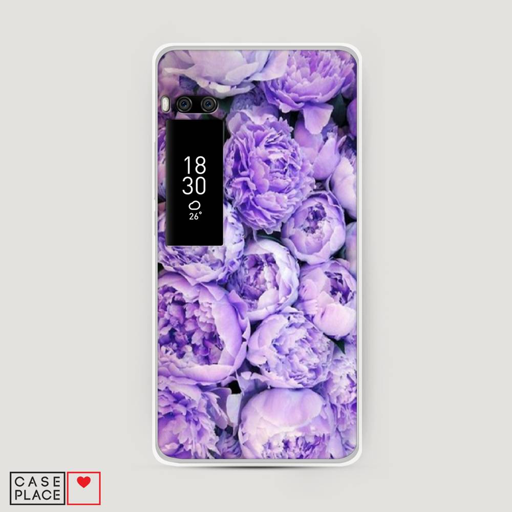 

Чехол Awog на Meizu Pro 7 Plus "Пионы сиреневые", Фиолетовый;голубой, 71950-8