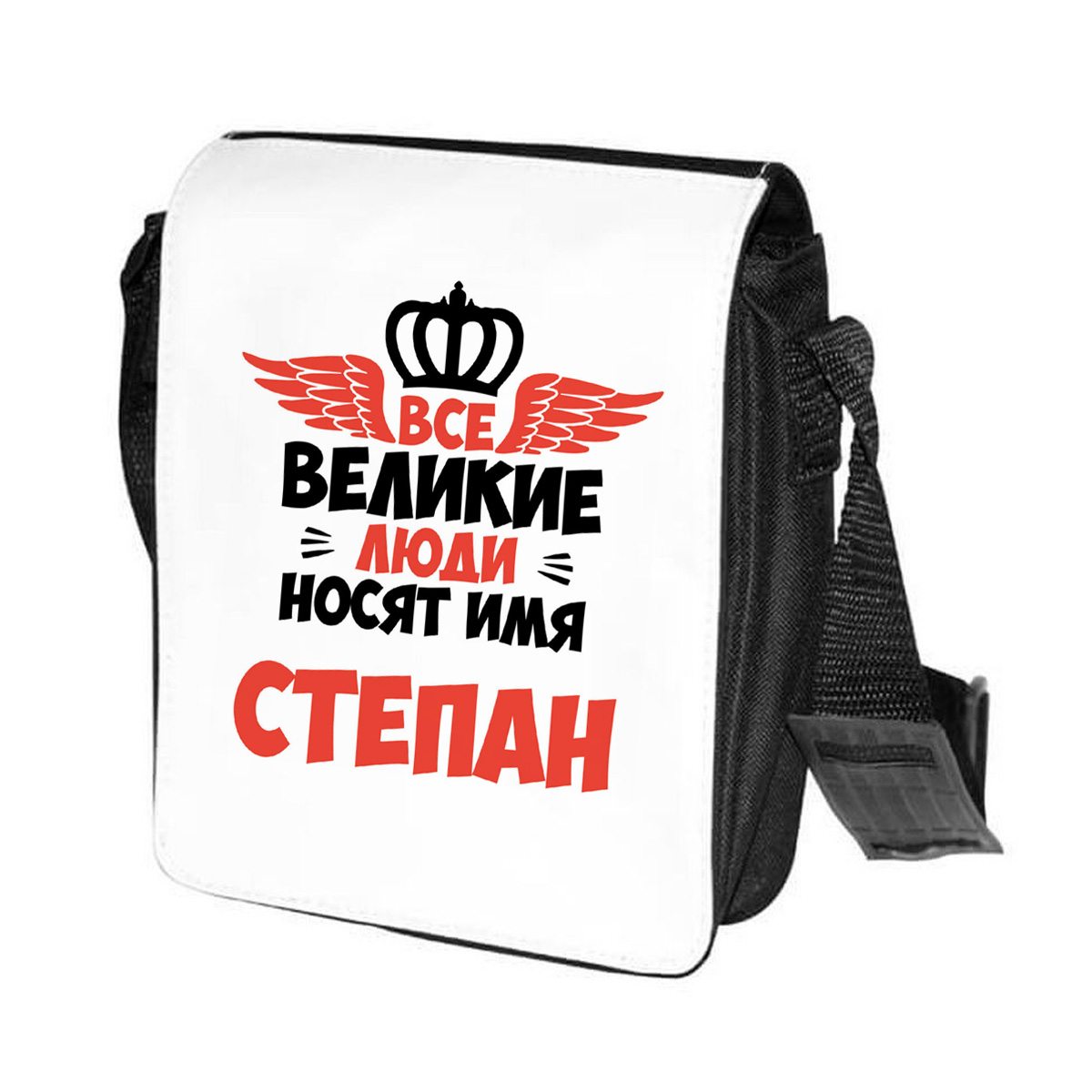 

Сумка унисекс CoolPodarok CN04361 черно-белый, Черный;белый, CN04361