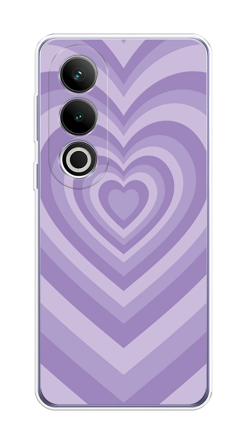 

Чехол на Oneplus Ace 3V "Violet heart latte", Фиолетовый, 154850-1