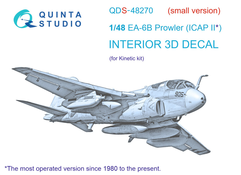 

QDS-48270 3D Декаль интерьера кабины EA-6B Prowler ICAP II Kinetic Малая версия, Цветной