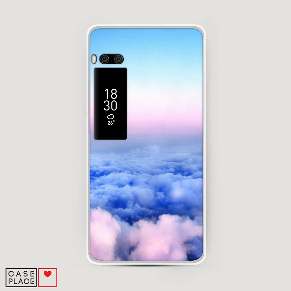 

Чехол Awog на Meizu Pro 7 Plus "Облака", Голубой;розовый, 71950-4