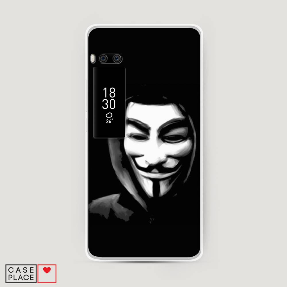 

Чехол Awog на Meizu Pro 7 Plus "Анонимус", Черный;серый;белый, 71950-5
