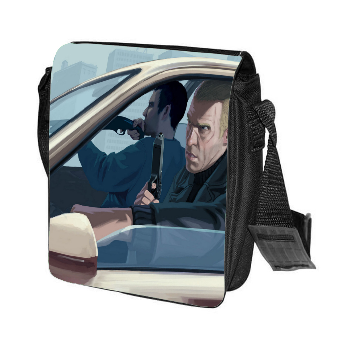 

Сумка унисекс CoolPodarok CN043795 черный, Черный;белый, CN043795