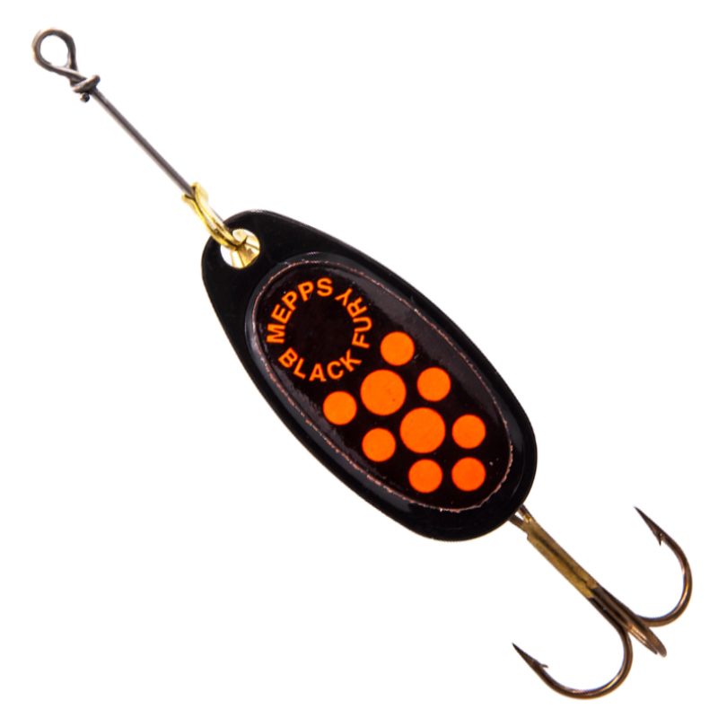 

Блесна Mepps BLACK FURY NR/Orange №  (цв. чёрный с оранжевыми точками) 6.5 гр, Черный;оранжевый, Black Fury OldFish NEW 2022