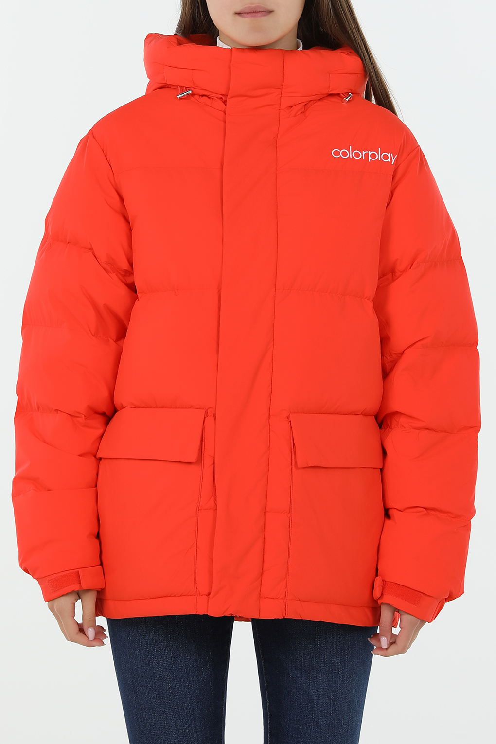 

Пуховик женский COLORPLAY CP24089220 оранжевый 48 RU, CP24089220