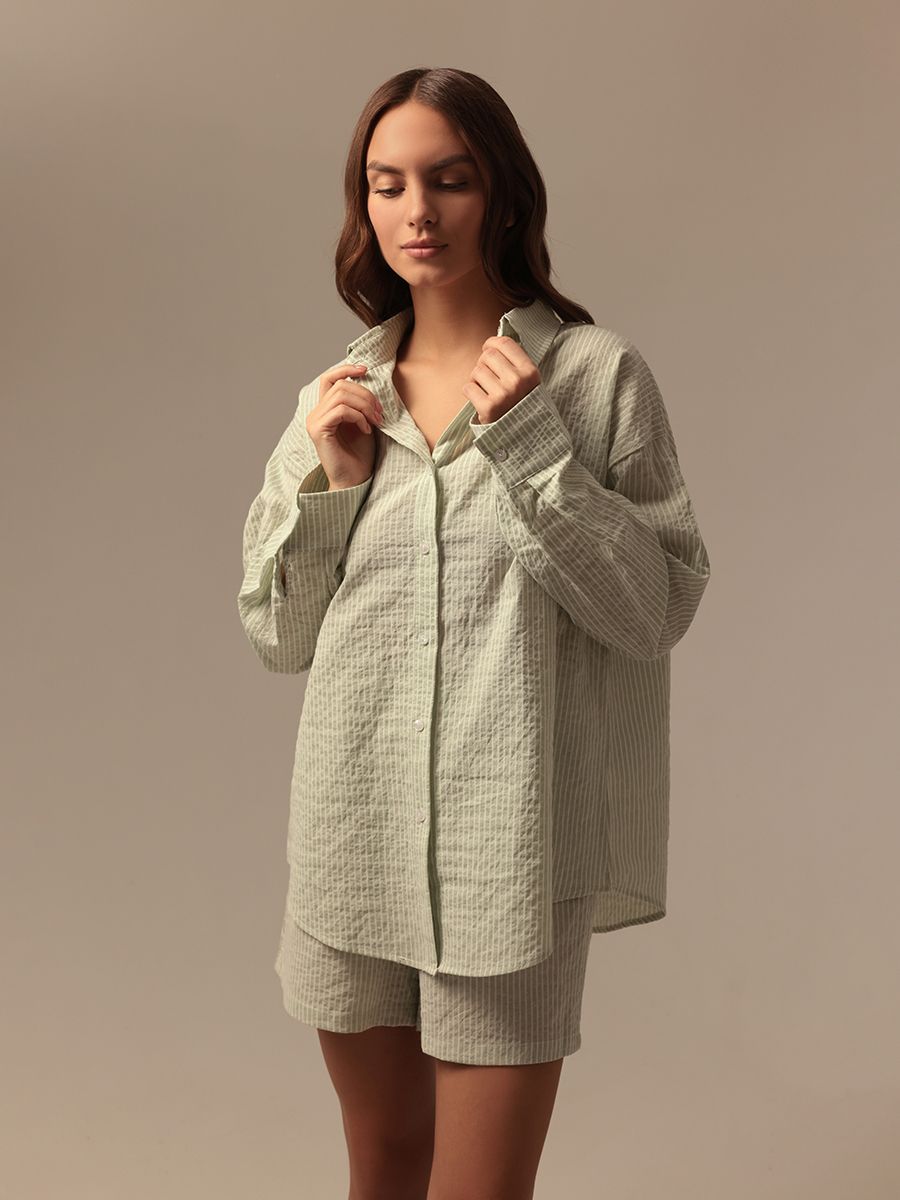 

Рубашка домашняя женская SL Home Everyday зеленая XL, Зеленый, Everyday