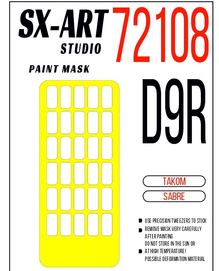 

72108SX Окрасочная маска D9R Takom/Sabre