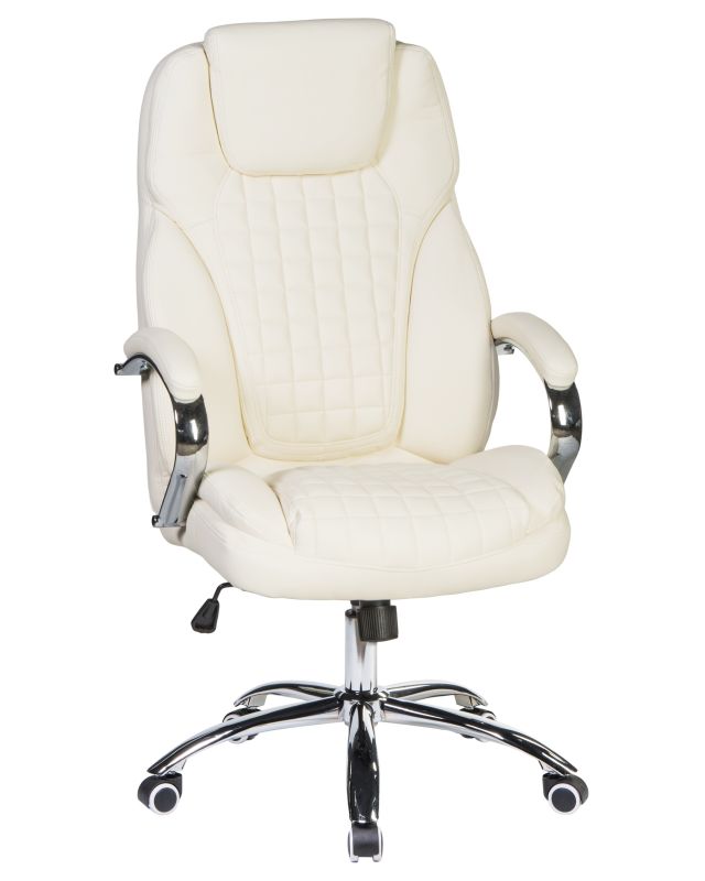 Офисное кресло для руководителей DOBRIN CHESTER LMR-114B, белое