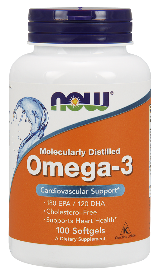 

NOW Omega-3 1000 мг, 100 капс, Omega-3 1000 mg