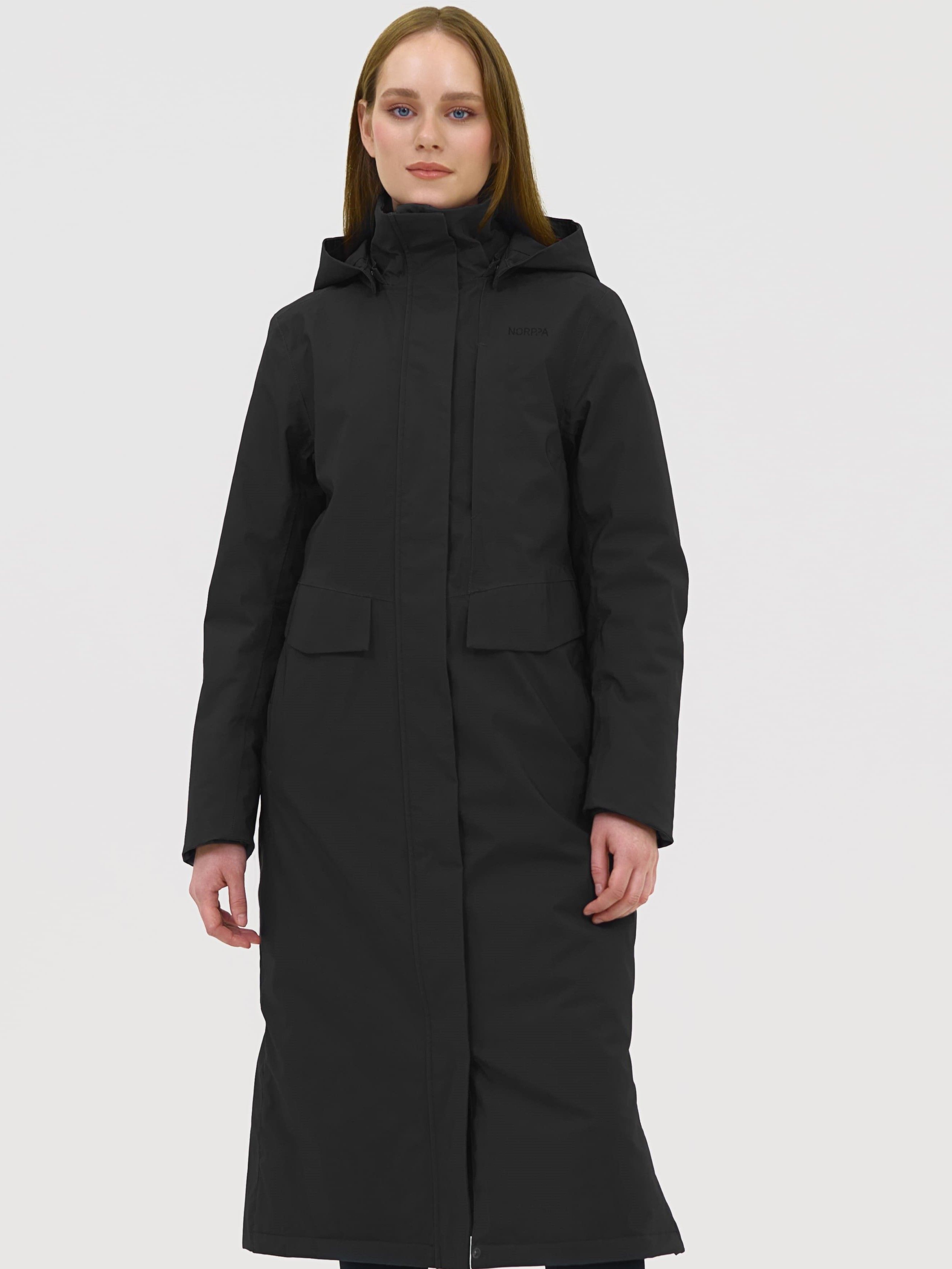 

Парка женская NORPPA PINEGA черная 42 RU, Черный, PINEGA
