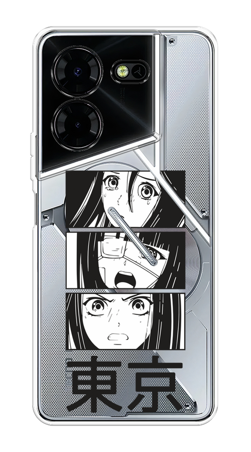 

Чехол Homey на Tecno Pova 5 Pro 5G "Tokyo girls", Белый;черный;прозрачный, 304550-1