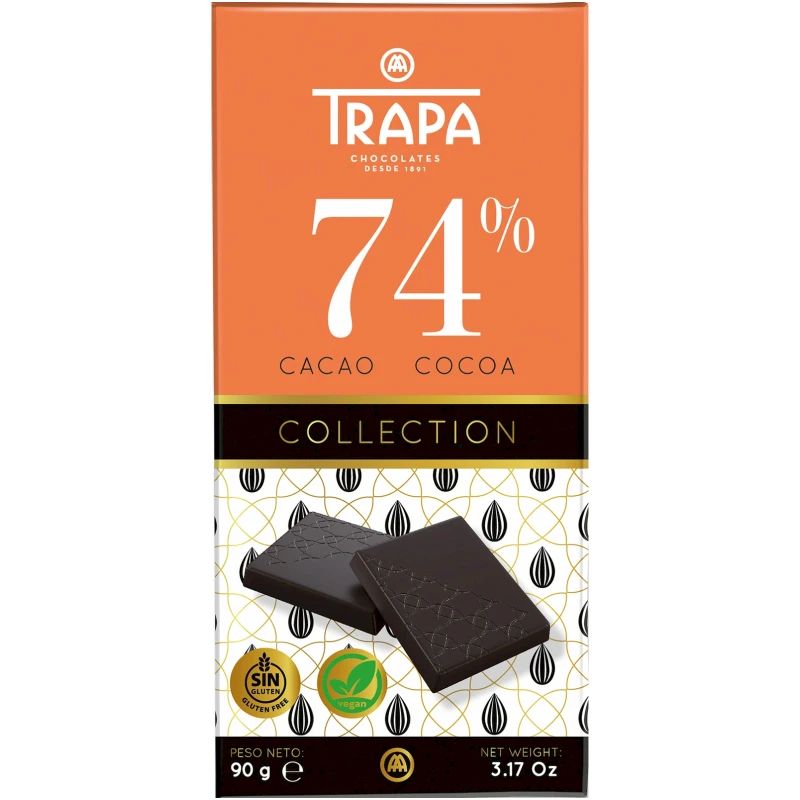 Шоколад Trapa горький 74% 90 г