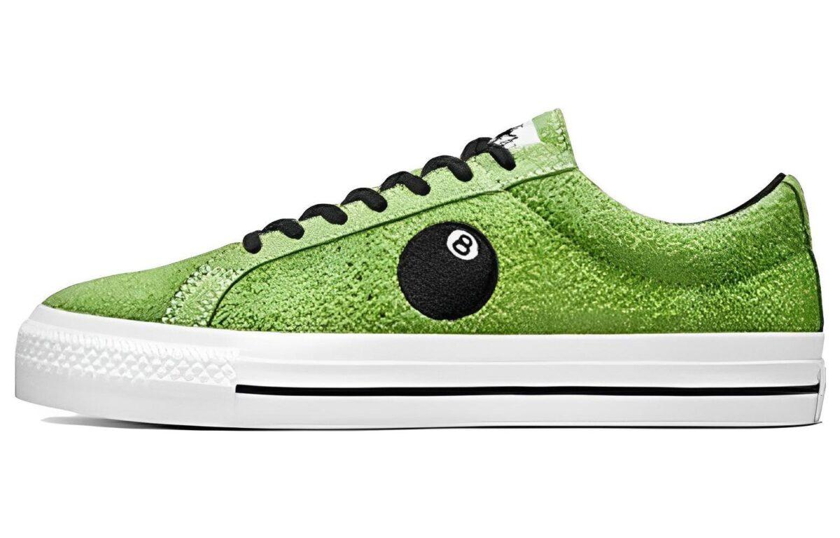 

Кеды унисекс Converse Stussy One Star зеленые 37.5 EU, Зеленый, Stussy x Converse One Star