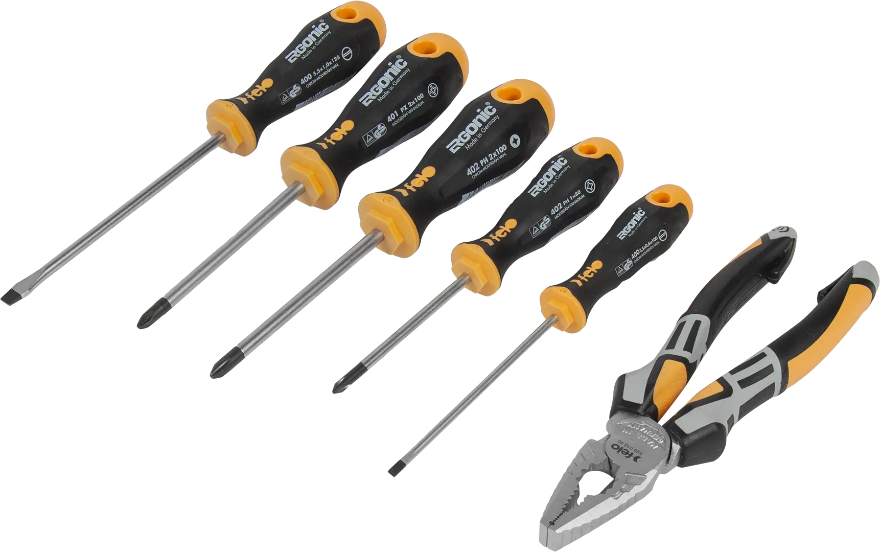 

Набор отверток Felo Ergonic 40096604 пассатижи, 6 шт.