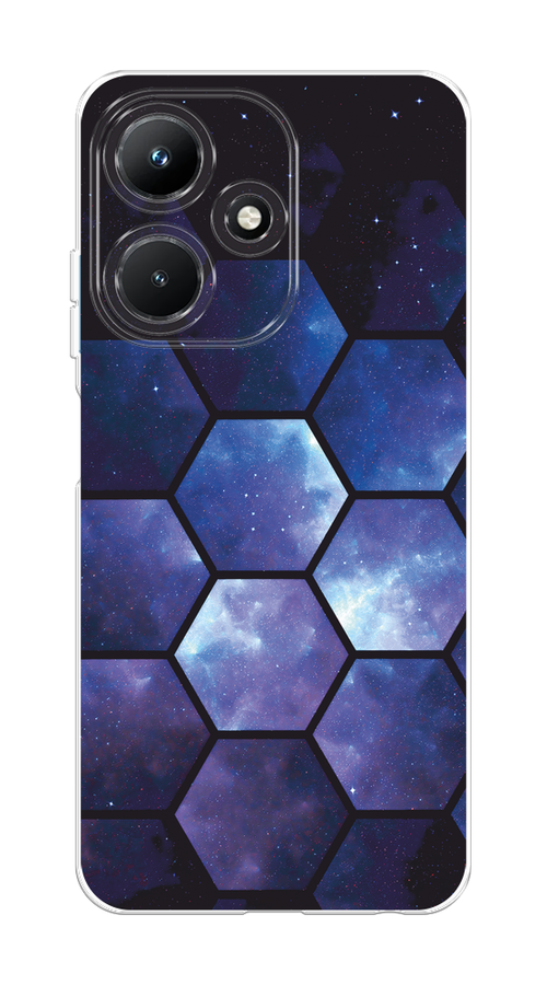 

Чехол Homey на Infinix Hot 30i "Соты космос", Черный;фиолетовый, 3104150-1