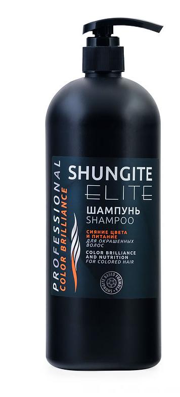 Шампунь Сияние цвета и питание Shungite Elite для окрашенных волос 1000 мл