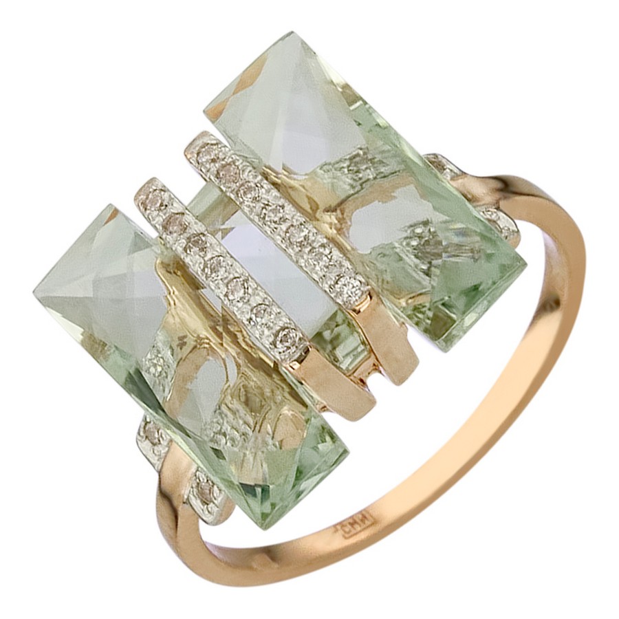 

Кольцо из золота c аметистом зеленым ALORIS Кольцо 1542АзКц р. .0, Кольцо 1542АзКц