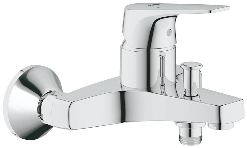 фото Смеситель для ванны grohe bauflow, хром (23756000)