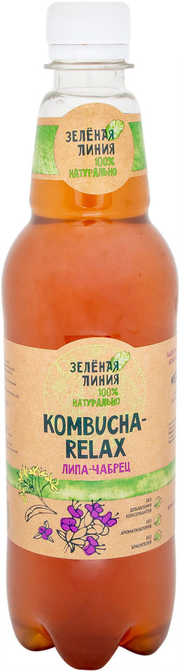 

Напиток чайный Зеленая линия Kombucha Relax 555мл