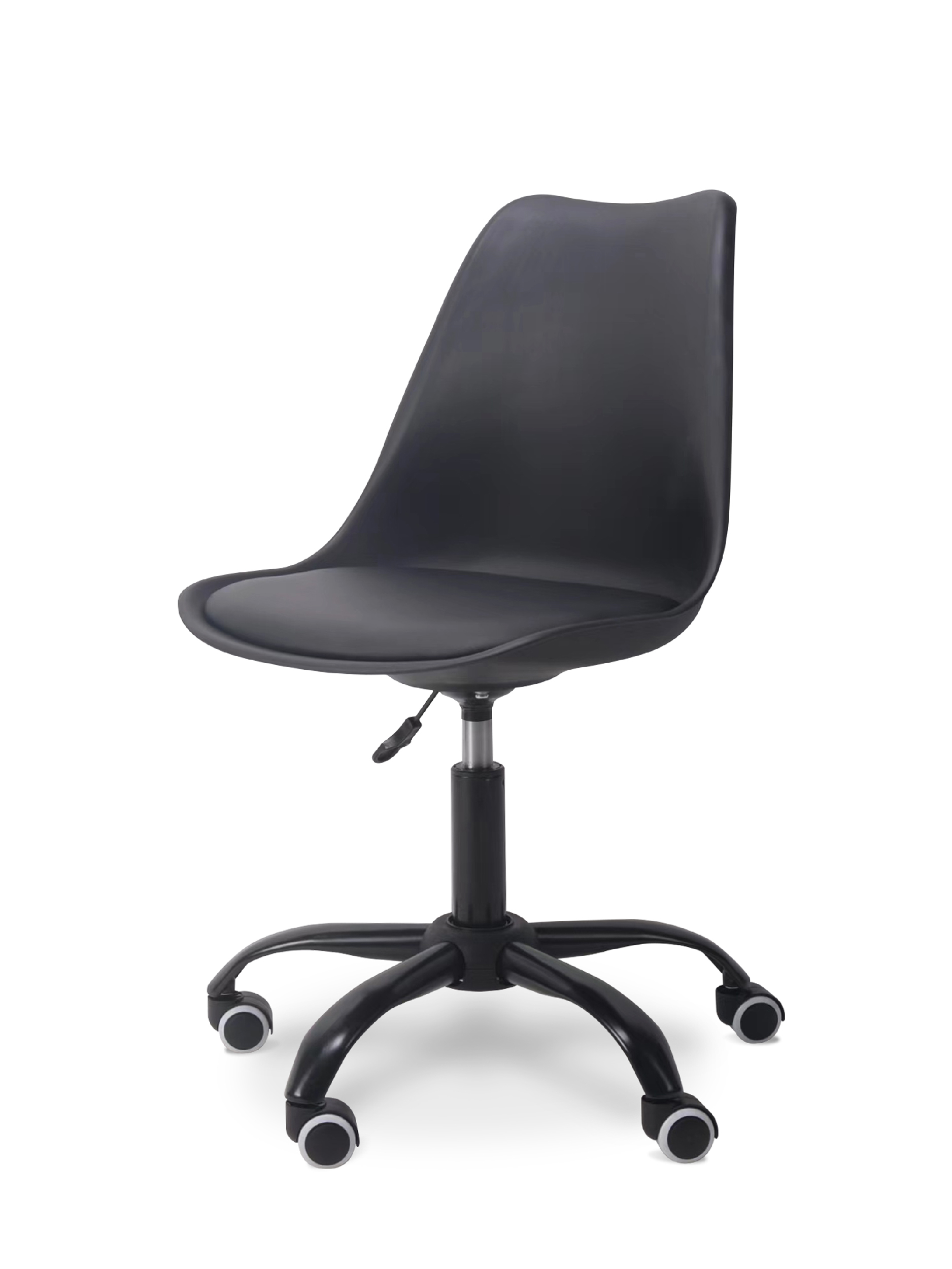 Офисное кресло компьютерное игровое byROOM Office EL'ff black VC1007O-B на колесах, черный