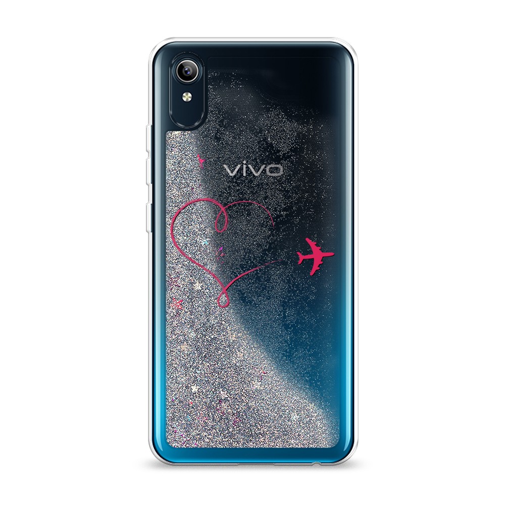 

Чехол Awog на Vivo Y91c/Y1s "Сердце и самолет", Разноцветный, 262891-1