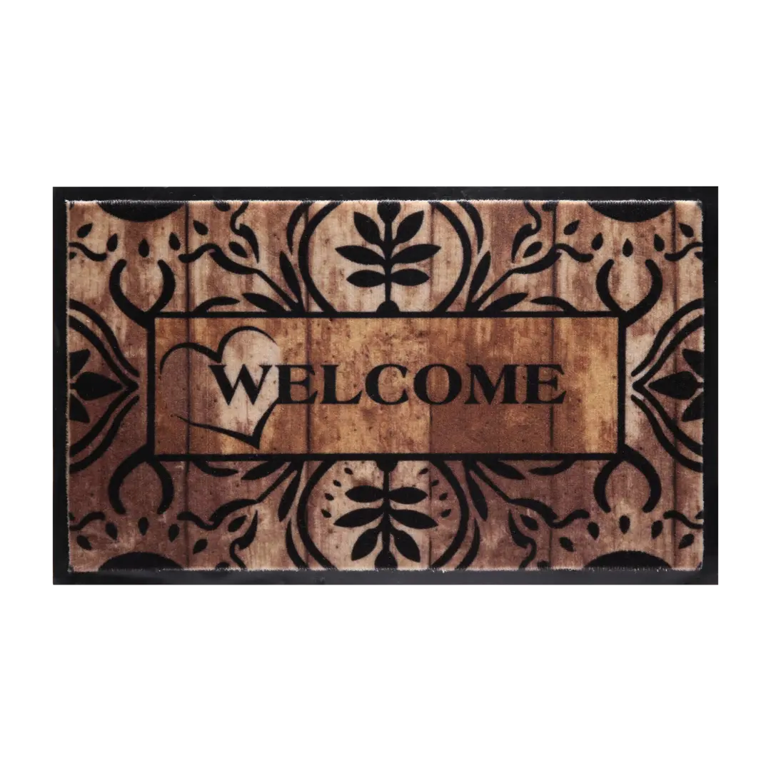 

Коврик Inspire Welcome 45x75 см полиэстер на ПВХ цвет коричневый