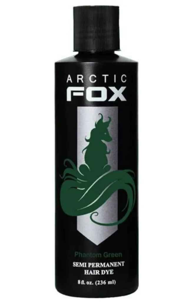 

Краска для волос Arctic Fox Phantom темно-зеленая, 236 мл, ARCTIC FOX Темно зеленая краска для волос - PHANTOM GREEN 236 ML