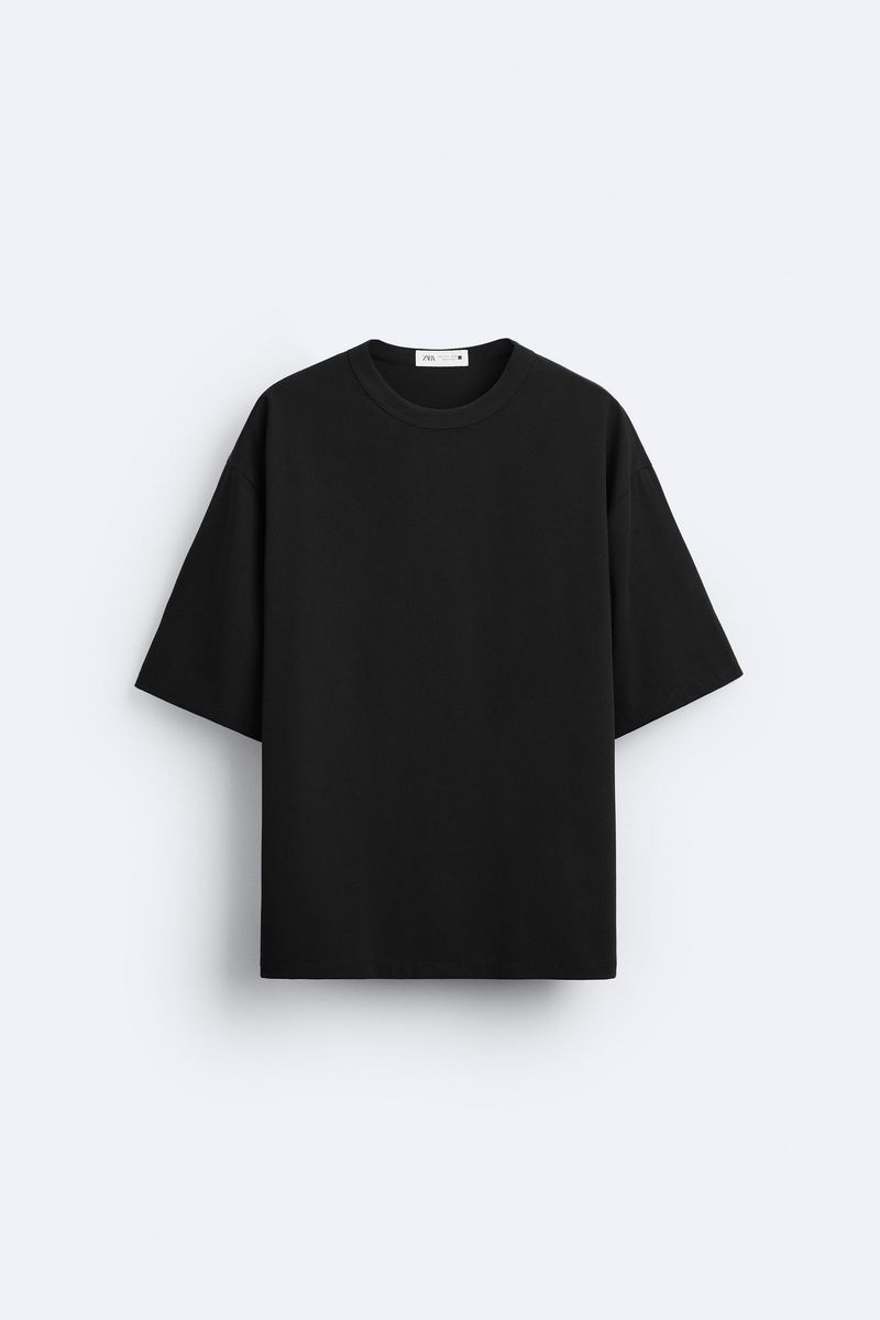 

Футболка мужская ZARA 03992204 черная L, Черный, 03992204
