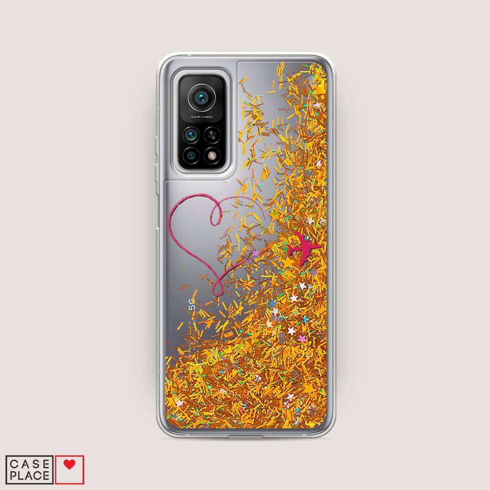 

Чехол Awog на Xiaomi Mi 10T/Mi 10T Pro "Сердце и самолет", Разноцветный, 37790-1