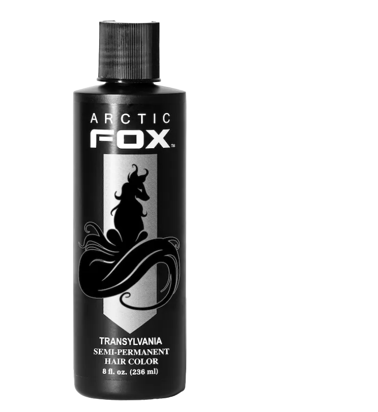 

Краска для волос Arctic Fox Transylvania, черная, 236 мл, ARCTIC FOX Черная краска для волос - TRANSYLVANIA 236 ML
