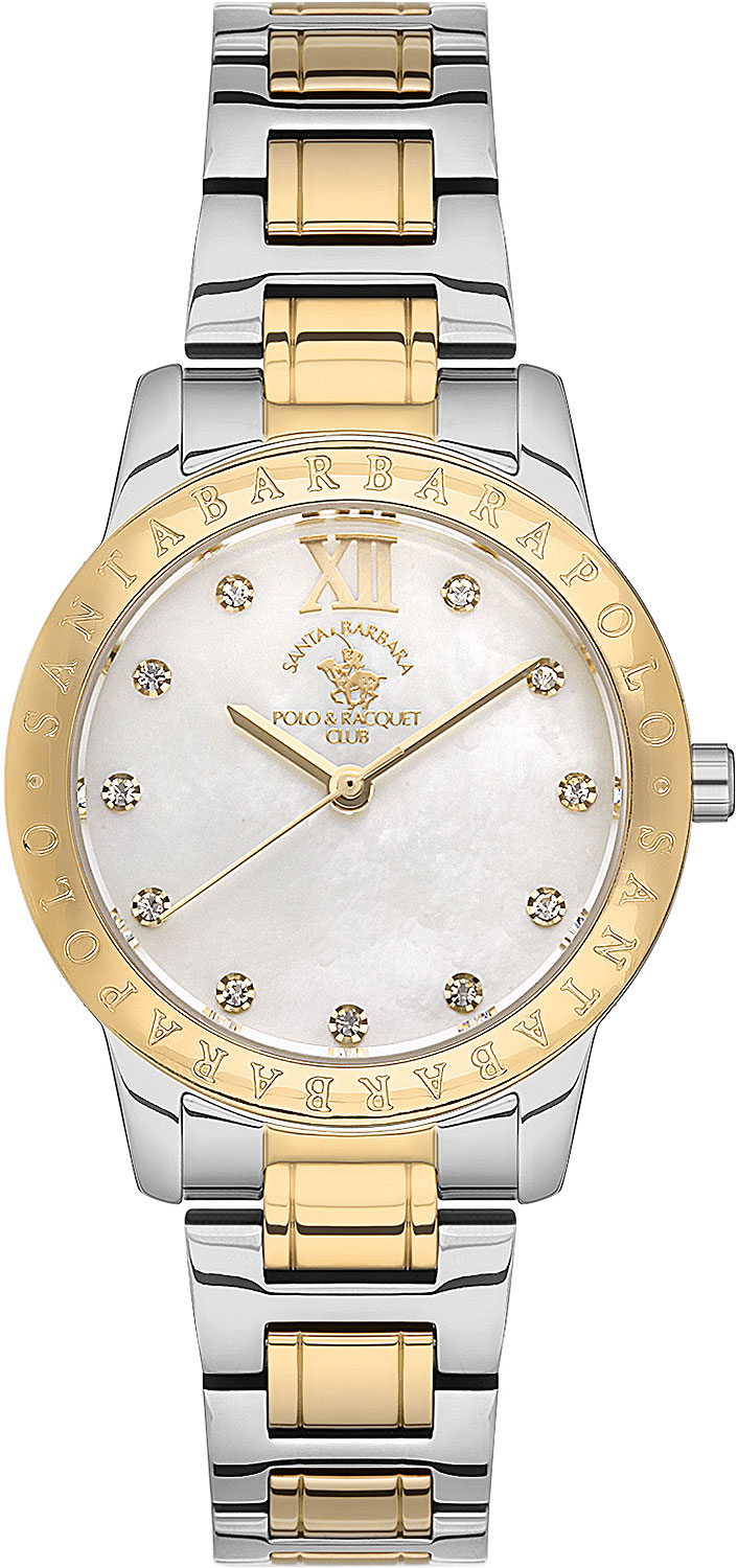 Наручные часы женские Santa Barbara Polo & Racquet Club SB.1.10257-5 серебристые