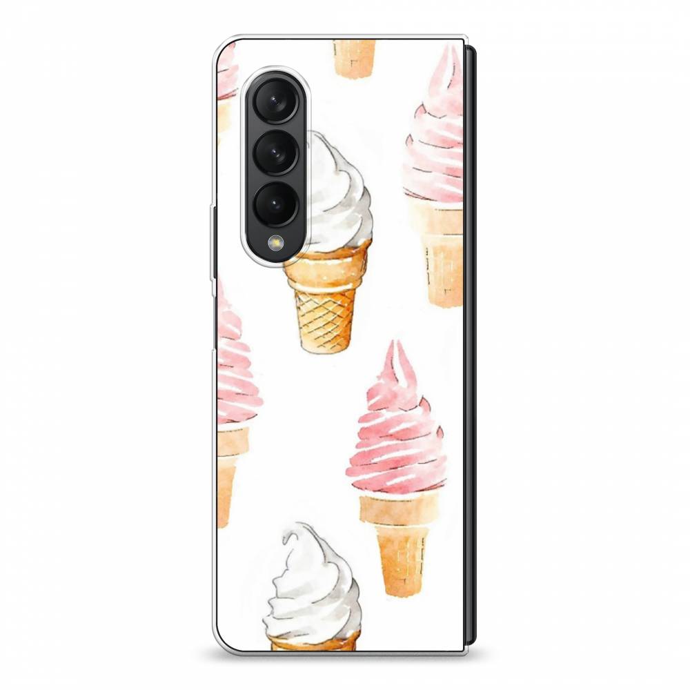 

Чехол Awog на Samsung Galaxy Z Fold 3 / Самсунг Z Fold 3 "Нарисованное мороженое", Белый;розовый, 2103650-10