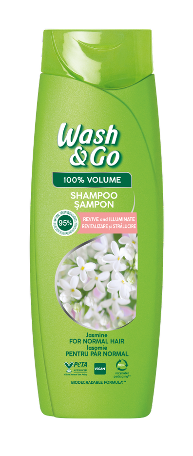Шампунь Wash&Go с экстрактом жасмина нормальных волос 400 мл