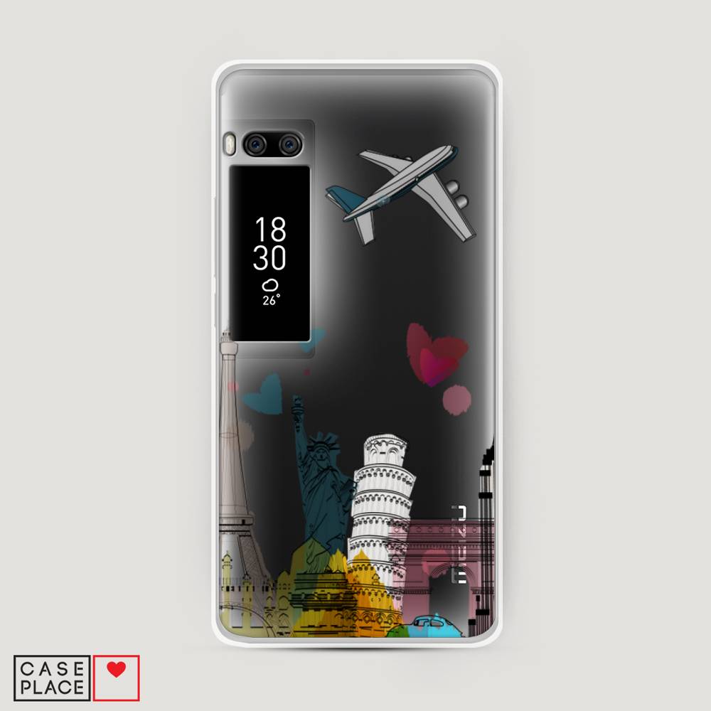 

Чехол Awog на Meizu Pro 7 Plus "Самолет путешествий", Желтый, 71950-10