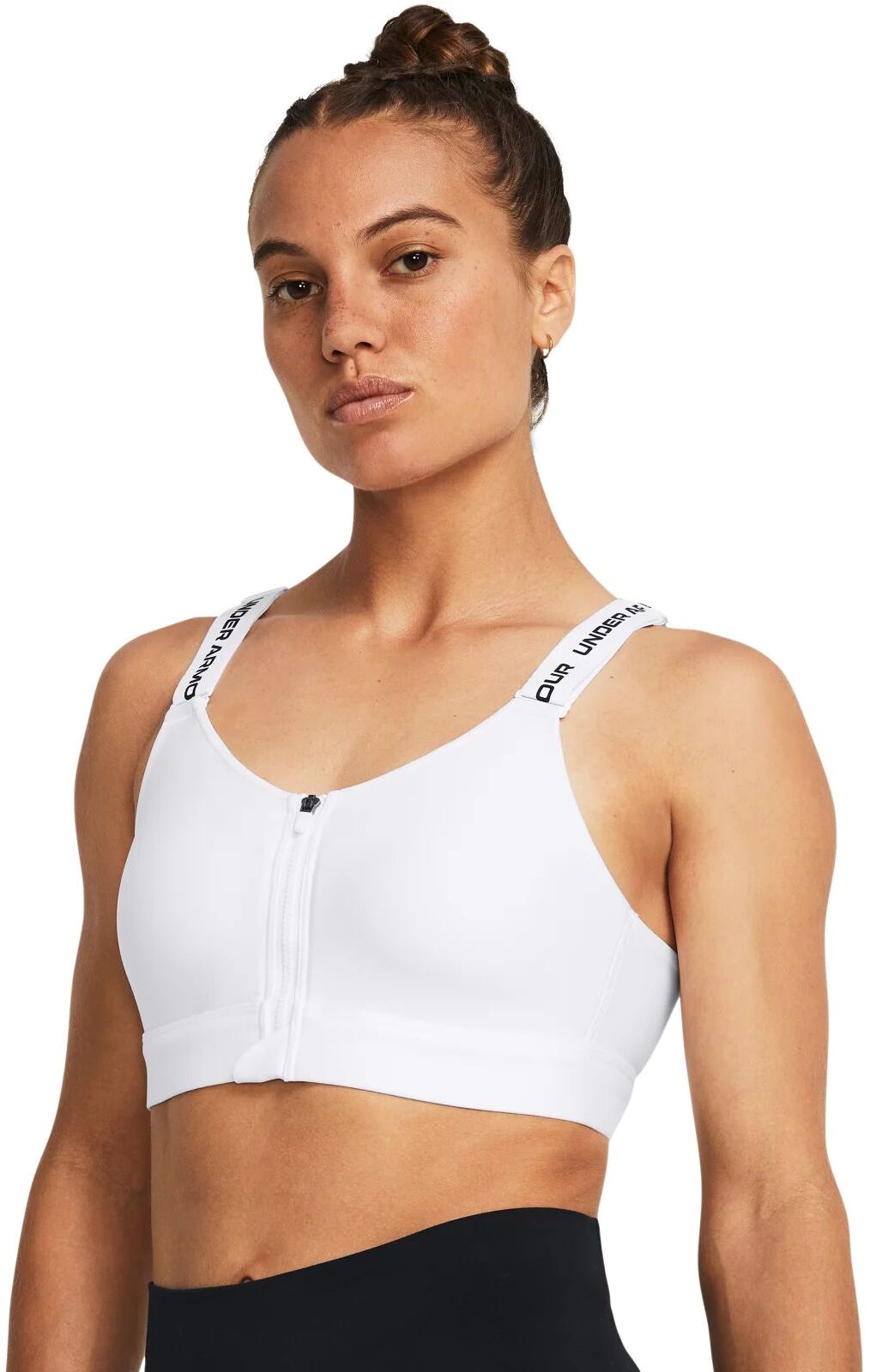 

Топ женский Under Armour UA Infinity High Zip Bra белый M D-DD, UA Infinity High Zip Bra