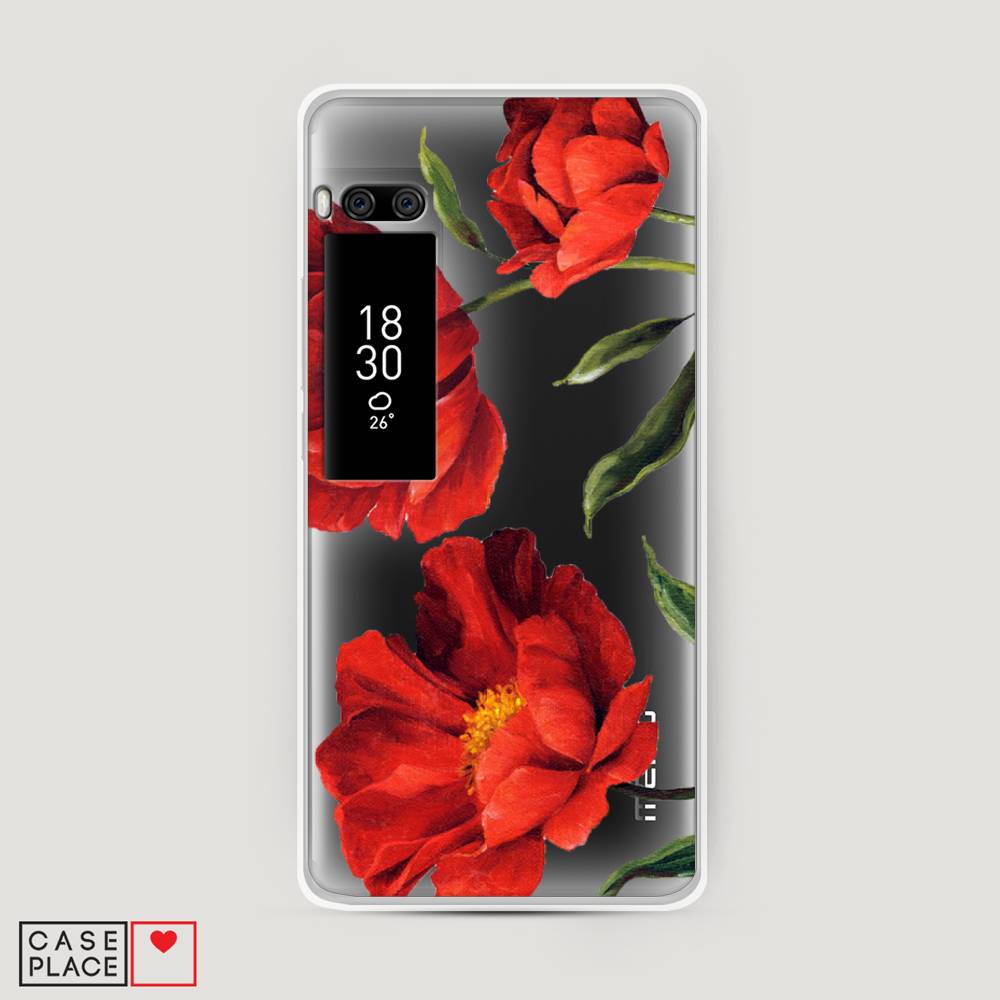 

Чехол Awog на Meizu Pro 7 Plus "Красные маки", Красный, 71950-8