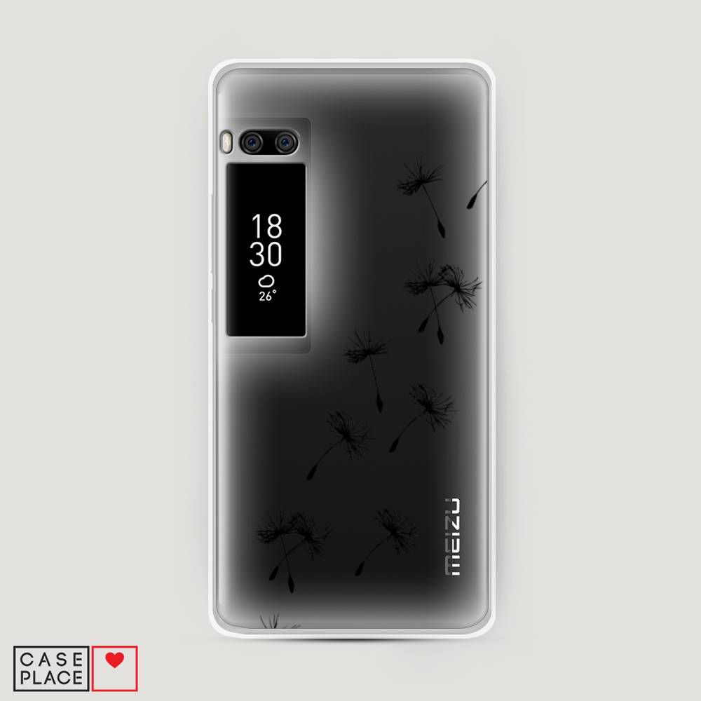 

Чехол Awog на Meizu Pro 7 Plus "Летящие одуванчики", Черный, 71950-8