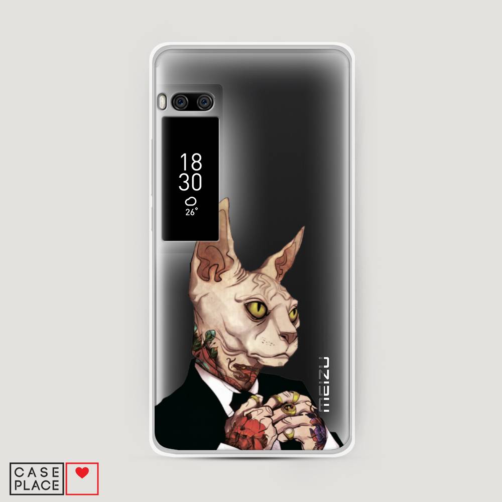 

Чехол Awog на Meizu Pro 7 Plus "Татуированный сфинкс", Бежевый;черный;красный, 71950-7